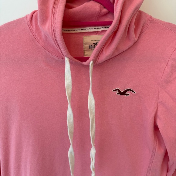 Hollister Pink Teen Oversized Hoodie Long Sleeve - Picture 2 of 4